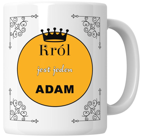 Kubek 330 ml - "Król jest jeden" + Twój Nadruk Kubek 330 ml - "Król jest jeden" + Twój Nadruk