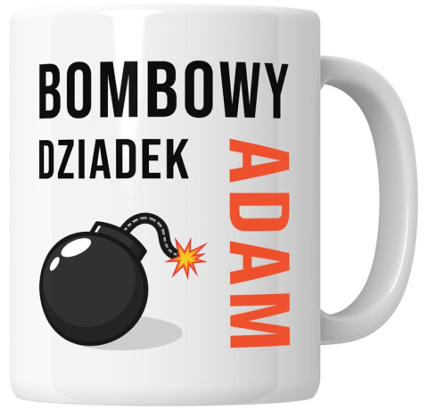 Kubek 330 ml - "Bombowy dziadek" + Twój Nadruk