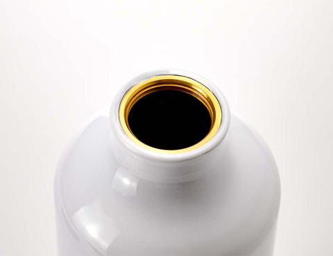 Bidon biały z karabińczykiem i ustnikiem 500 ml z nadrukiem - "Czas na trening" + Imię Bidon biały z karabińczykiem i ustnikiem 500 ml z nadrukiem - "Czas na trening" + Imię